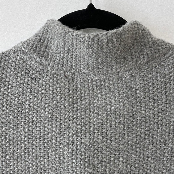 Boden Seed Stitch Gray Wool Cardigan Sweater Coat - Picture 13 of 16